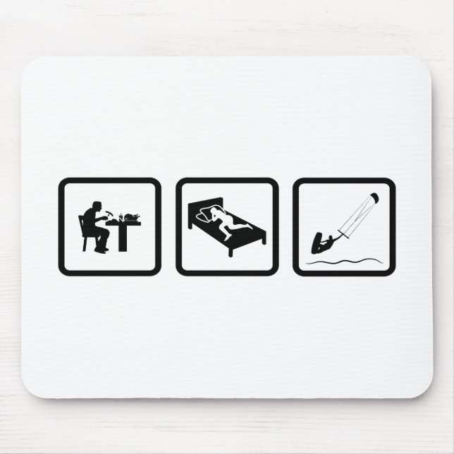 Tapis De Souris Surfer de cerf-volant (Devant)