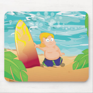 Tapis De Souris Surfeur