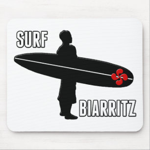 Tapis De Souris Surfeur Biarritz Basque