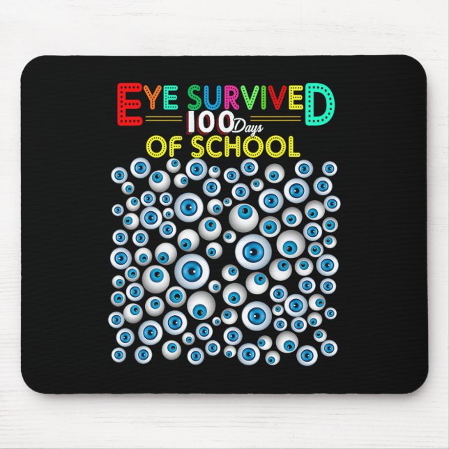 Tapis De Souris Survécu 100 Jours D'Enseignants Étudiants (Devant)