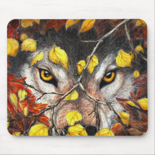 Tapis De Souris Surveillance Mousepad d'automne