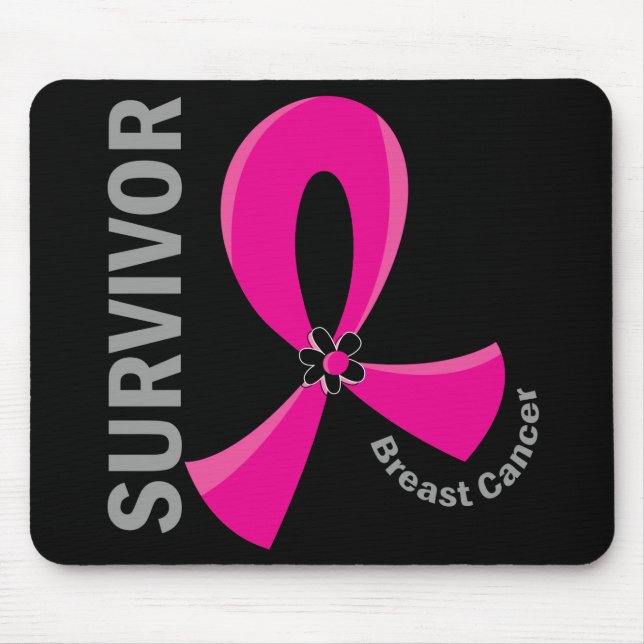 Tapis De Souris Survivant 12 de cancer du sein (Devant)