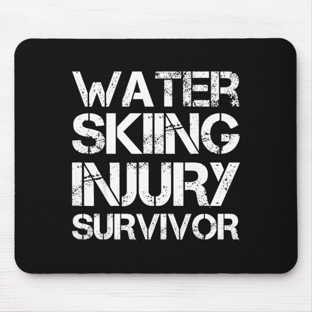 Tapis De Souris survivant de blessure de ski nautique  (Devant)