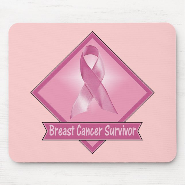 Tapis De Souris Survivant de cancer du sein (Devant)