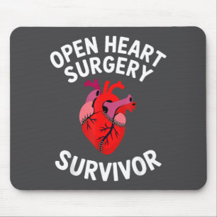 Tapis De Souris Survivant de chirurgie à cœur ouvert Guerrier de c