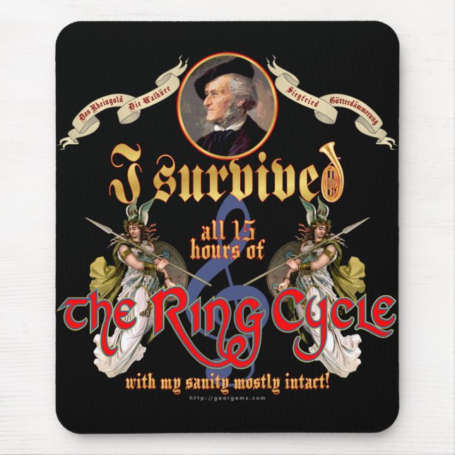 Tapis De Souris Survivant de cycle d'anneau (Devant)