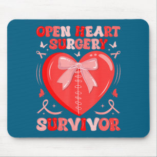 Tapis De Souris survivant de la chirurgie à cœur ouvert guerrier m