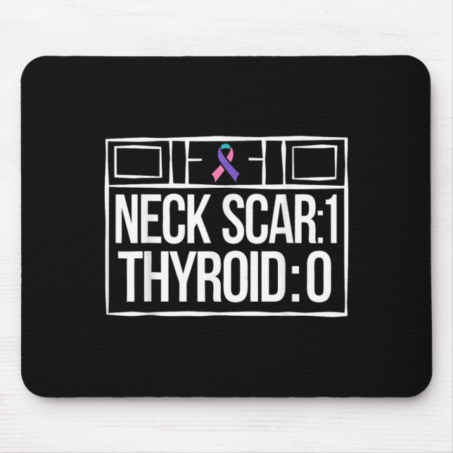 Tapis De Souris Survivant de l'ablation de la thyroïde battant la  (Devant)