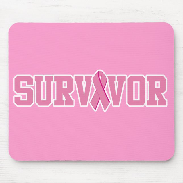 Tapis De Souris Survivant du cancer du sein (Devant)