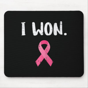 Tapis De Souris Survivant du cancer du sein J'ai gagné la sensibil