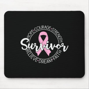 Tapis De Souris Survivant Espoir Courage Force Croire Rêve Foi