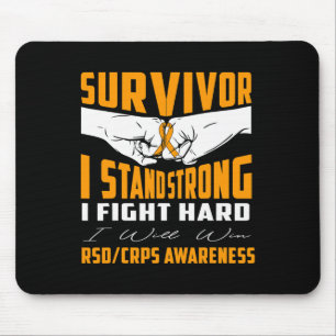 Tapis De Souris SURVIVANT JE SOUTIENS FORT RSD Sensibilisation aux