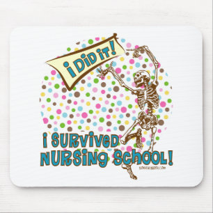Tapis De Souris Survivant squelettique d'école d'infirmières de
