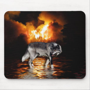 Tapis De Souris "Survivant" Wolf Mousepad