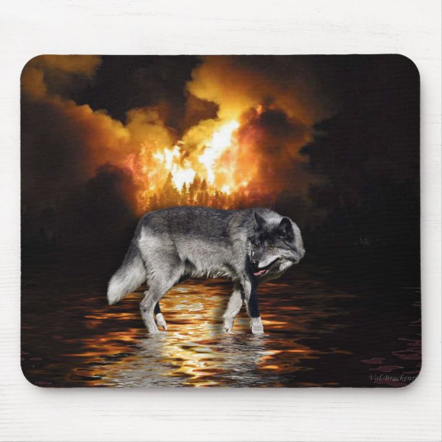 Tapis De Souris "Survivant" Wolf Mousepad (Devant)