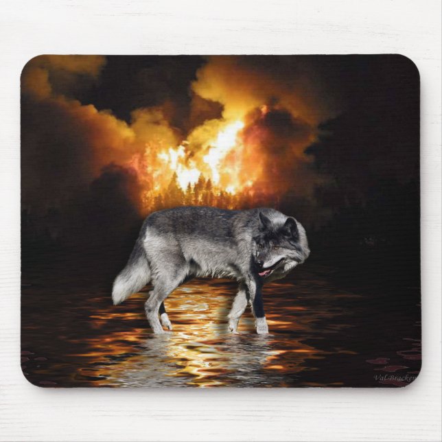 Tapis De Souris "Survivant" Wolf Mousepad (Devant)