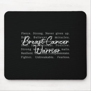 Tapis De Souris Survivante du cancer du sein Sensibilisation Souti