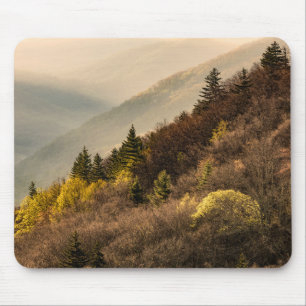 Tapis De Souris Survol de la vallée d'Oconaluftee   Caroline du No
