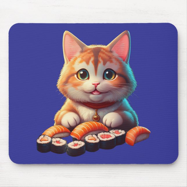 Tapis De Souris Sushi Cat (Devant)