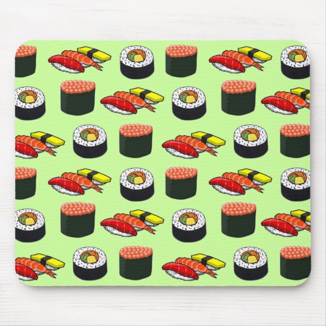 Tapis De Souris Sushi vert Wasabi (Devant)