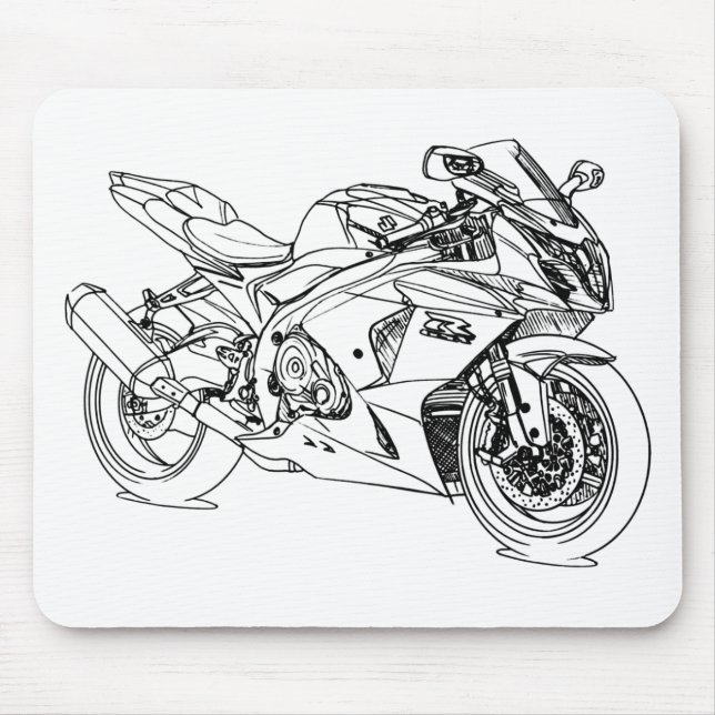 Tapis De Souris Suz GSXR1000 2012 (Devant)