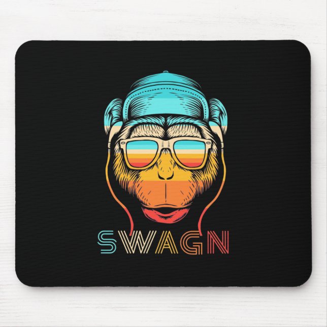 Tapis De Souris Swagn Retro Monkey (Devant)