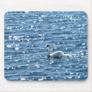 Tapis De Souris Swan, Cardiff Bay, Cardiff, Pays de Galles
