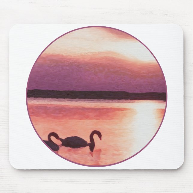Tapis De Souris Swans couchés (Devant)