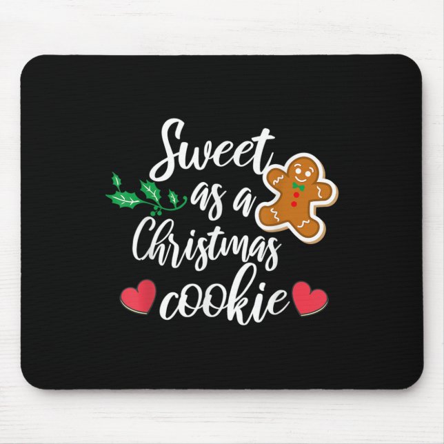 Tapis De Souris Sweet As A Christmas Cookie - Biscuit, Christmas C (Devant)