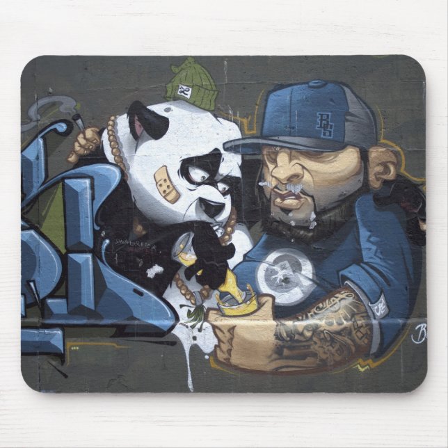 Tapis De Souris Sweet Sad Panda Found A Buddy (Devant)