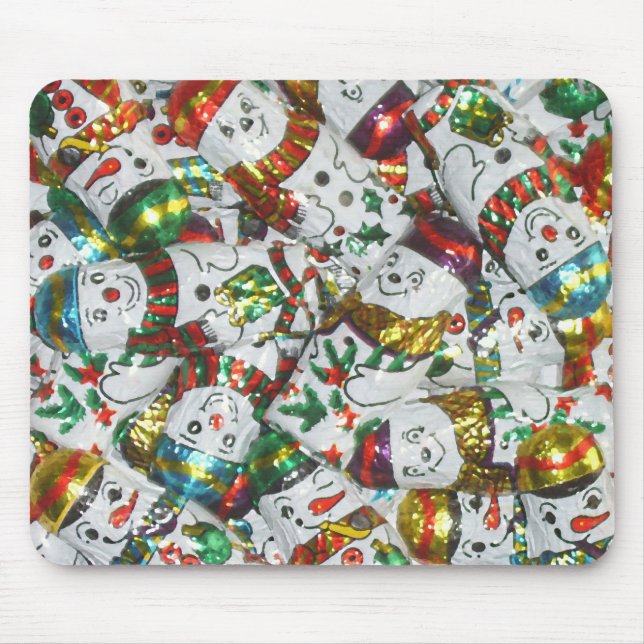 Tapis De Souris Sweet Snowmen mousepad horizontal (Devant)