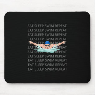 Tapis De Souris Swimmer Love Funny Swimming Sport Boy