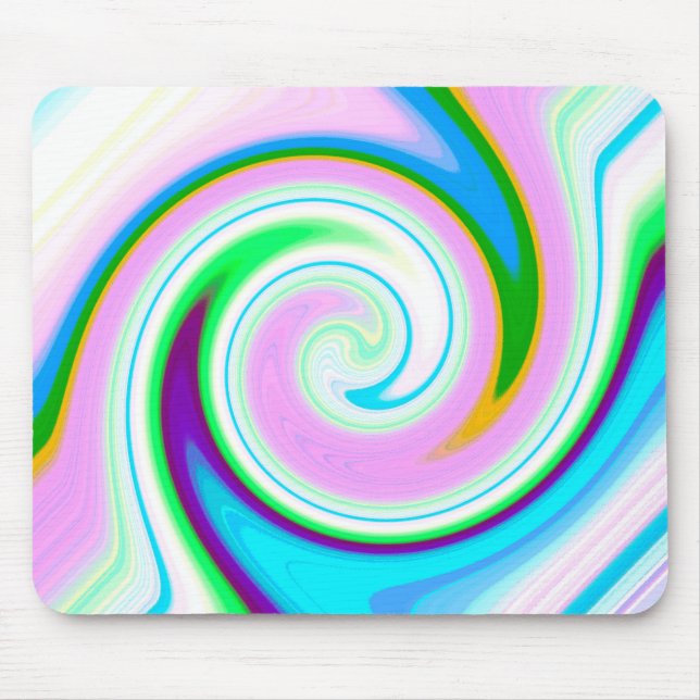 Tapis De Souris Swirl Pastel (Devant)