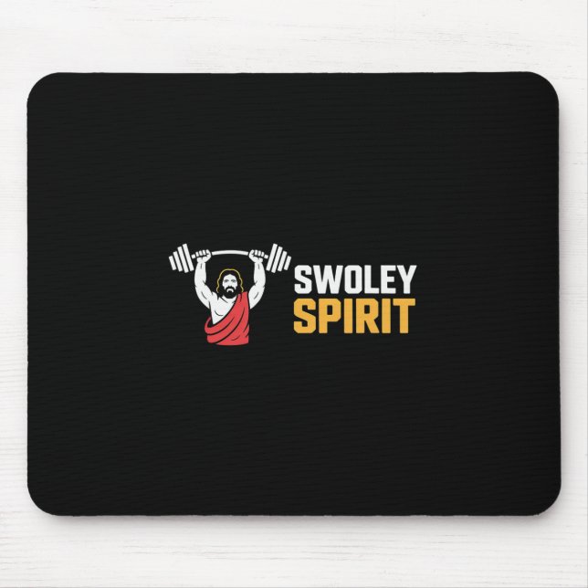 Tapis De Souris Swoley Spirit Bodybuilding Exercice Faith — (Devant)