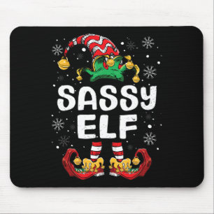 Tapis De Souris Sy Elf Famille Correspondant Noël Drôle