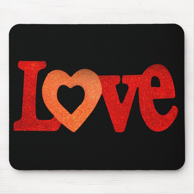 Tapis De Souris Symbole d'amour (Devant)
