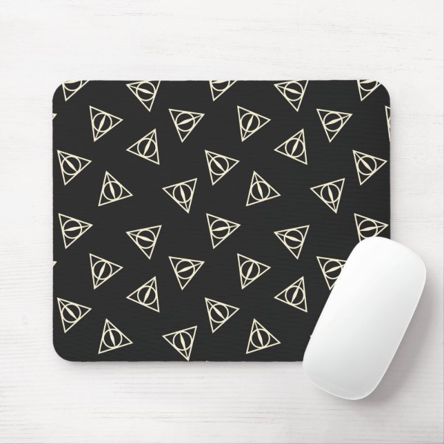 Tapis De Souris Symbole de baguette du cercle triangle gris-jaune  (Avec souris)