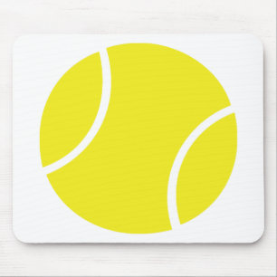 Tapis De Souris Symbole de balle de tennis jaune