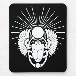 Tapis De Souris Symbole de Dieu du Scarab à ailes égyptiennes