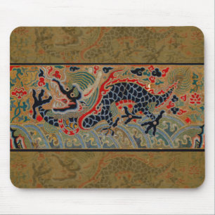 Tapis De Souris Symbole de dragon chinois antique asiatique