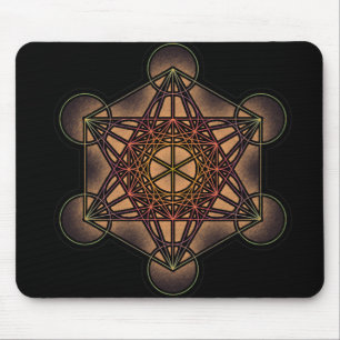 Tapis De Souris Symbole de géométrie sacrée du cube de Metatron