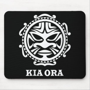 Tapis De Souris Symbole de la culture maorie Kia Ora féminin Danse