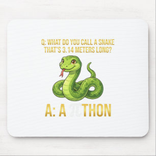 Tapis De Souris Symbole de la journée Python Pithon Pi Drôle Prof