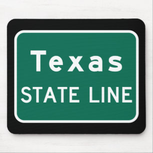 Tapis De Souris SYMBOLE DE LA ROUTE DU Texas State Line