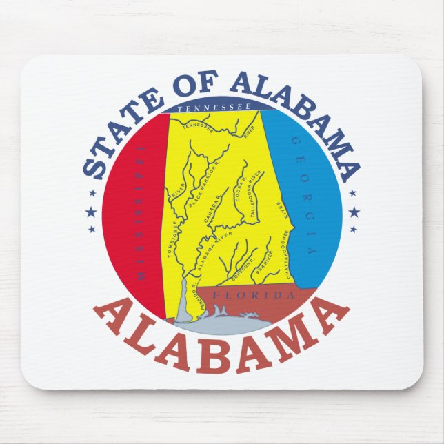 Tapis De Souris Symbole de l'Alabama (Devant)