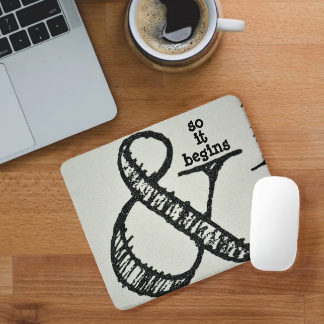 Tapis De Souris Symbole de l'esperluette et donc il commence gris (Créateur téléchargé)