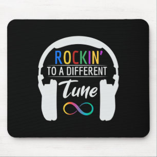 Tapis De Souris Symbole de l'infini de l'autisme Rockin sur un air