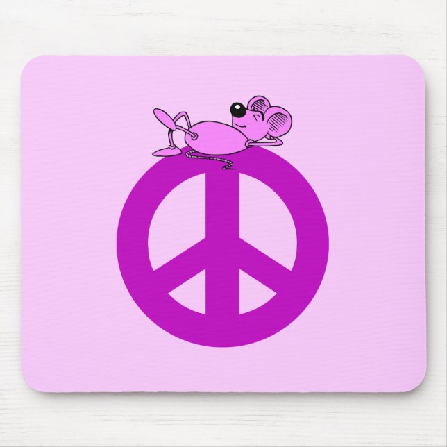 Tapis De Souris Symbole de paix de souris (Devant)