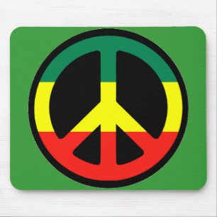 Tapis De Souris Symbole de Rasta Peace