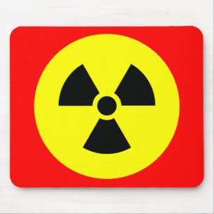 Tapis De Souris Symbole de rayonnement Mousepad